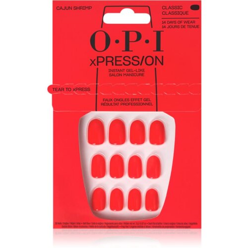 OPI xPRESS/ON umetni nohti Cajun Shrimp 30 kos Slike