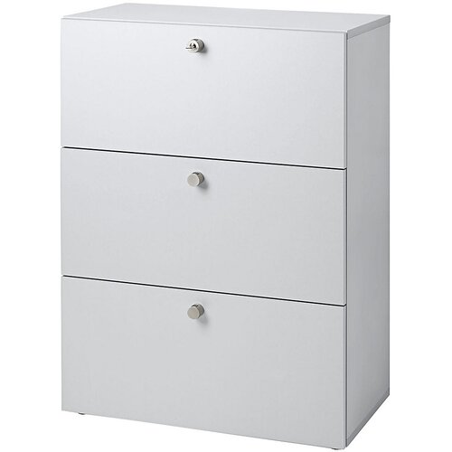 Eurokraft pro ANNY - Omara z obe&amp;scaron;alnimi deli za mape, Vx&amp;Scaron;xG 1100 x 800 x 420 mm, svetlo siva / svetlo siva Slike