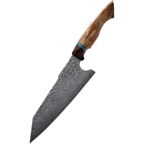  Damaskasti kuhinjski nož YU-37466 - Kiritsuke / Smeđa Cijene