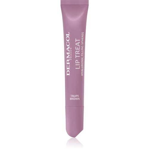 Dermacol Lip Treat vlažilni sijaj za ustnice odtenek 9 Taupe Brown (Choco &amp;amp; Vanilla) 10 ml Slike