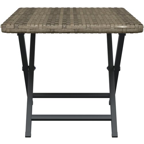  Sklopivi stol sivi 45 x 35 x 32 cm od poliratana Slike