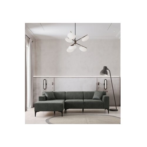 Atelier Del Sofa Ugaona garnitura New Petra, L ugao, 250x69x145 cm, Zelena Cijene