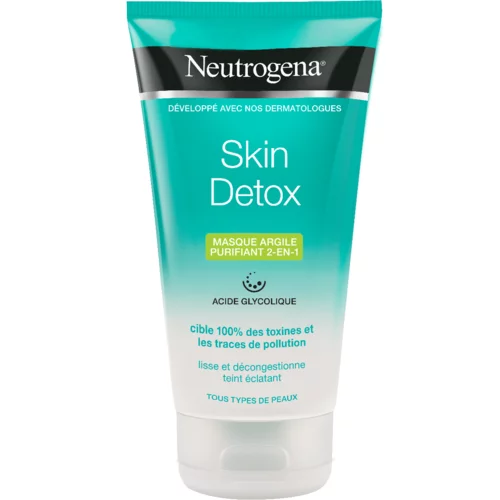 Neutrogena Skin Detox, čistilna maska z glino 2 v 1