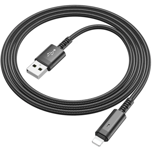  Kabal BOROFONE BU38 Leader intelligent power-off charging data cable 1,2m, 2,4A iPhone/lightning black