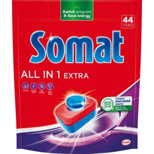 Somat All in 1 EXTRA tablete za mašinsko pranje sudova, 44 kom Cene