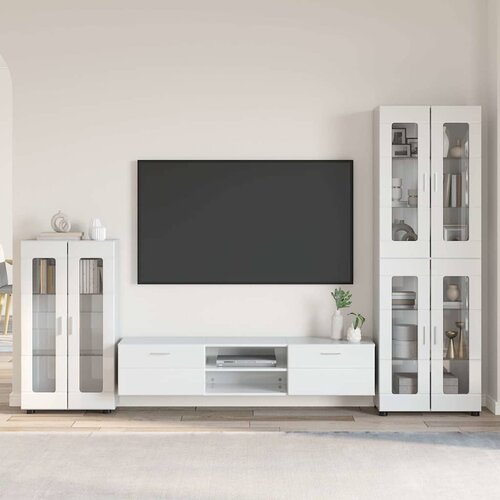  Set TV komoda FLORIN 3 kom. Visoki sjaj bijela Cijene