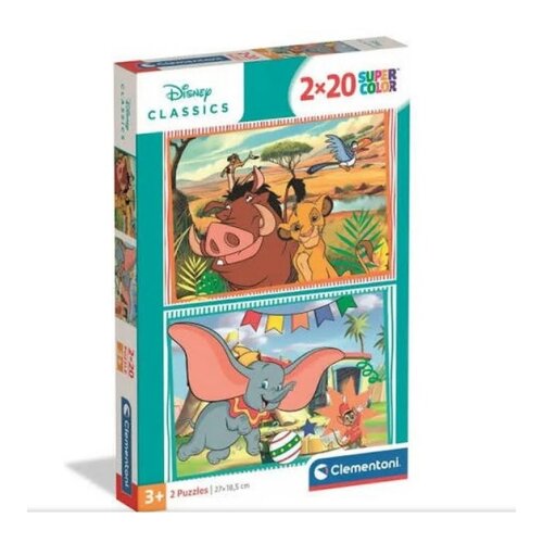 Clementoni puzzle disney klasici 2x20 delova ( CL24837 ) Cene