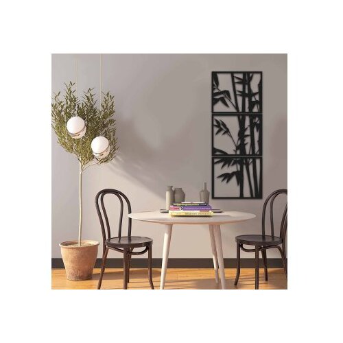 WALLXPERT Set zidnih ukrasa MT-004, 49x124 cm, 1,5 mm, 3 komada, crna Cene