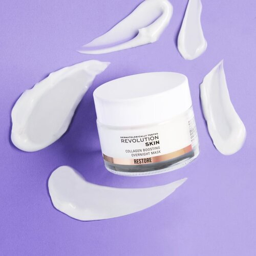 Revolution Restore Collagen Boosting obnovitvena nočna kremasta maska za podporo proizvajanju kolagena 50 ml Slike