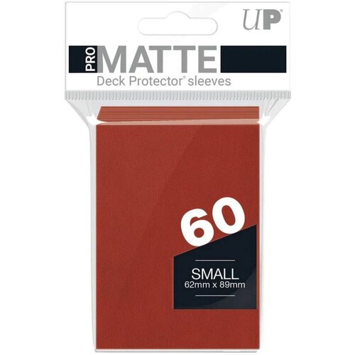 Ultra PRO Matte Small Desk Protector Sleeves 60 - Red Cene