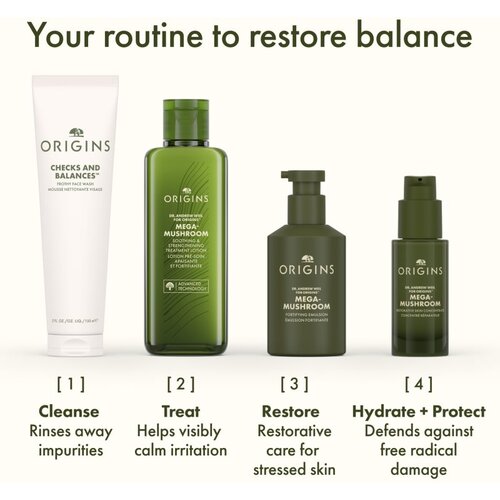 Origins Dr. Andrew Weil for Origins&amp;trade; Mega-Mushroom Relief &amp;amp; Resilience Soothing Treatment Lotion omek&amp;scaron;avajuća i umirujuća voda za lice 200 ml Slike