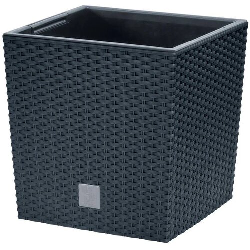Prosperplast Rato Low DRTS225L-S433 tegla za cvijeće s umetkom 9,8 L, 22,3 &times; 22,3 &times; 22,8 cm &ndash; antracit Cijene