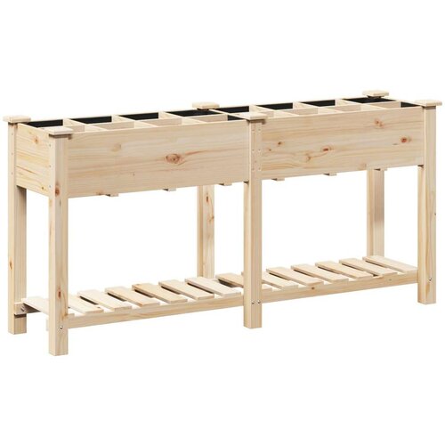 VidaXL Sadi i posude Prirodno drvo Puno drvo 161,5 x 45 x 76,5 cm Slike