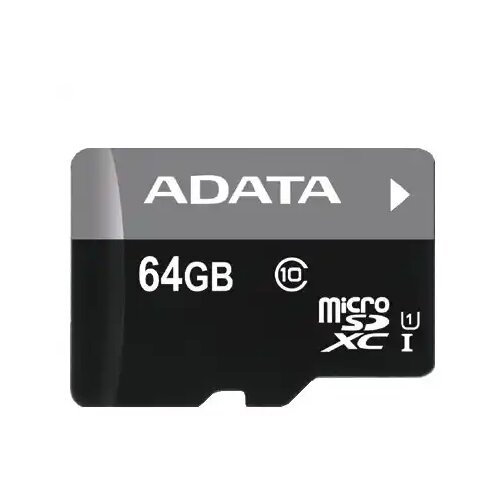 A-data micro sd card 64GB adata + sd adapter AUSDX64GUICL10-RA1/ class 10 Slike