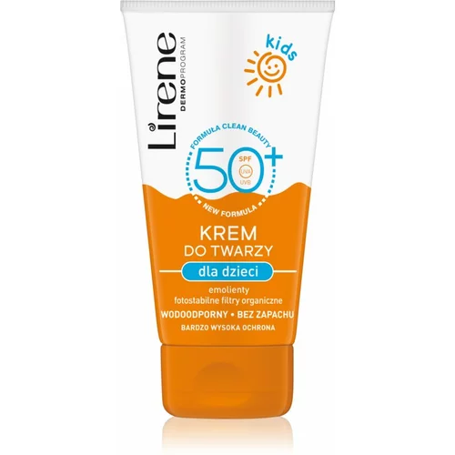 Lirene Sun Kids zaščitna krema za obraz vodoodporna za otroke 50 ml