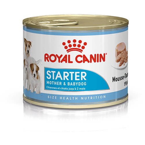 Royal Canin starter mousse mother &amp;amp; babydog - hrana za kuje i &amp;scaron;tence u periodu odbijanja (195g) Slike