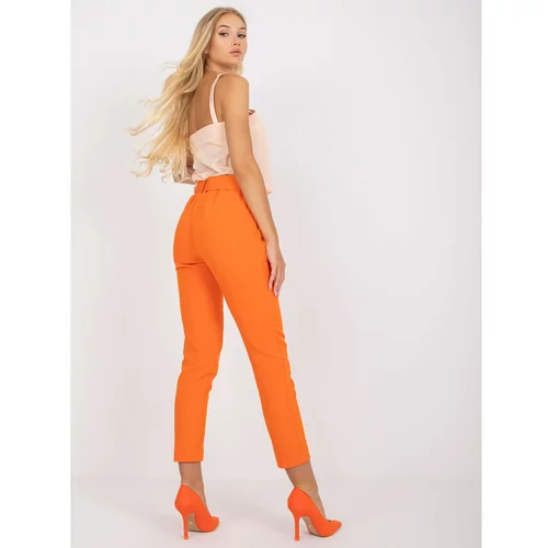 Fashion Hunters Orange classic Giulia straight leg trousers