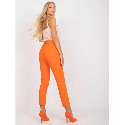 Fashion Hunters Orange classic Giulia straight leg trousers Slike
