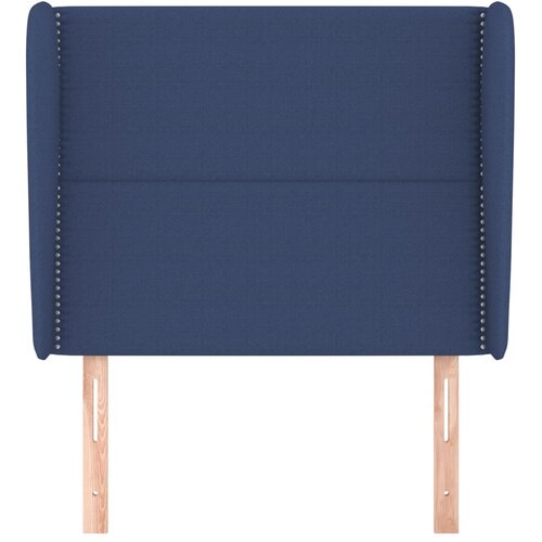  Uzglavlje s u&amp;scaron;ima plavo 103x23x118/128 cm od tkanine Slike