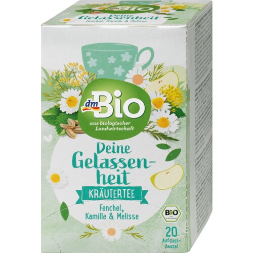 dmBio me&amp;scaron;avina biljnog čaja sa komoračem, kamilicom i matičnjakom, 20 kesica x 2g 40 g Slike