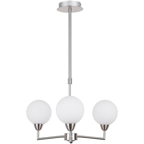 Candellux Lighting Visilica u srebrnoj boji sa staklenim sjenilom Logos - Slike
