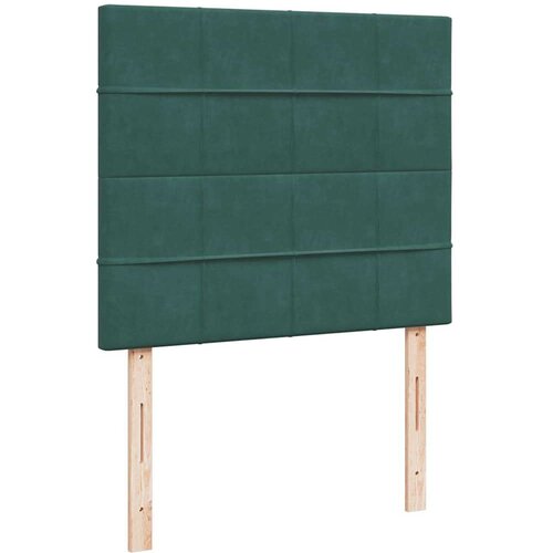 VidaXL okvir za krevet s madracima tamnozeleni 120x190 cm bar&amp;scaron;unasti Slike