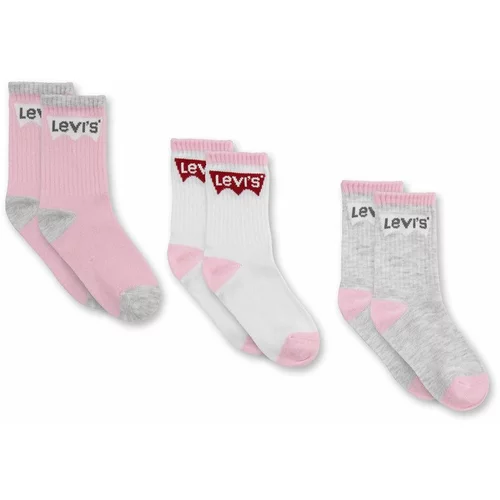 Levi's Otroške nogavice roza barva