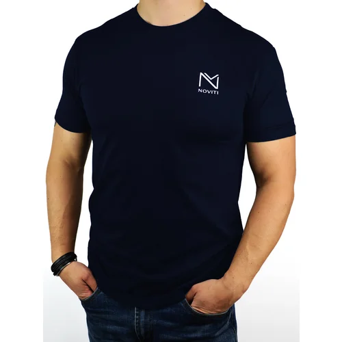 NOVITI Man's T-shirt TT005-M-02 Navy Blue