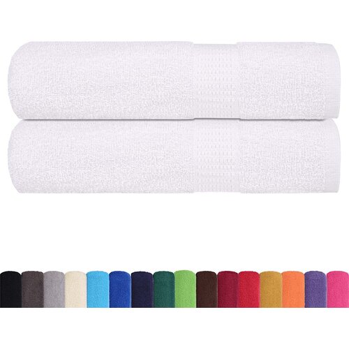  Ručnici za kupanje FROGN 2 kom Bijeli 100x150 cm 360 g/m&amp;sup2; Slike