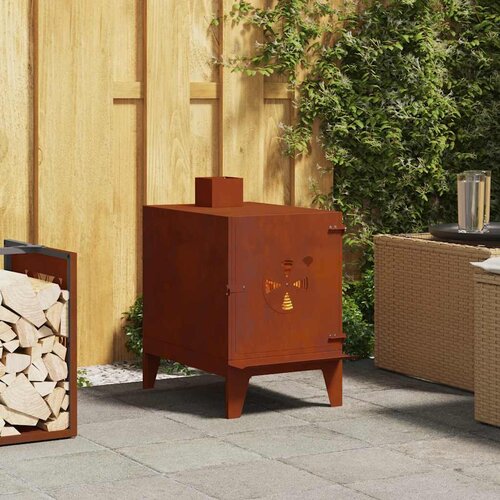  Štednjak za kampiranje 35x50x60 cm Corten čelik Cene