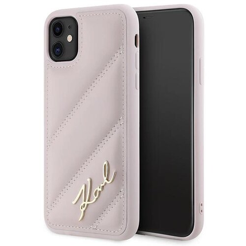 Karl Lagerfeld PREŠIT OVITEK DIAGONAL PREŠIT ZA IPHONE 11/XR ROZA, (21897130) Cene