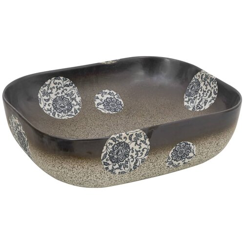 Maison Chic Umivalnik - Kopalna umivalnik - Lavabo večbarven pravokoten 48x37,5x13,5 cm keramika, (21684908) Cene
