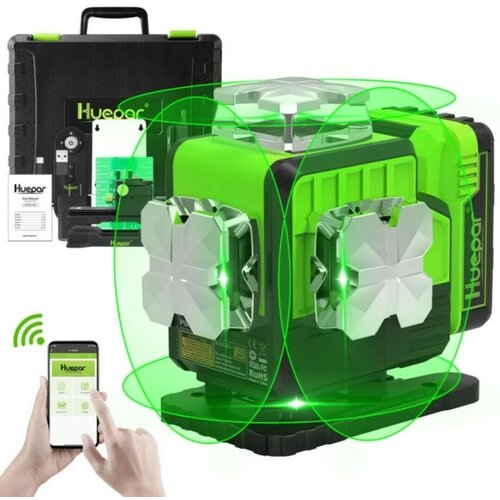 P04CG 2600mAh 16 linijski gradbeni zeleni laserski nivelir Bluetooth + daljinec Cene