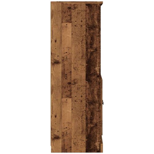  Visoka komoda boja drva 60 x 35 5 x 103 5 cm konstruirano drvo Slike