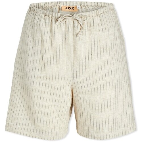 JJXX Laura Shorts - Feather Gray/Pinstripe Bež Slike