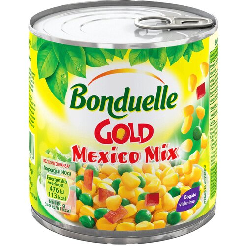 Bonduelle gold mix meksička mešavina konzerva 340g Slike