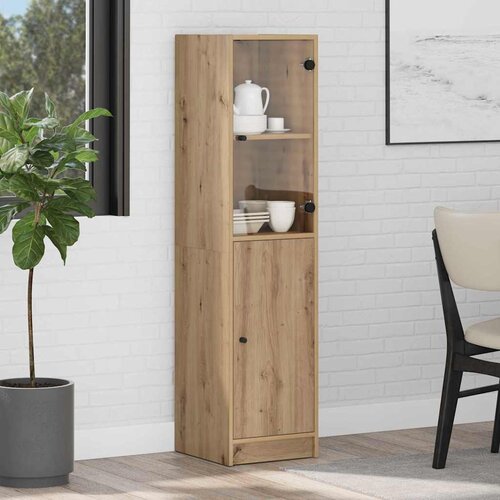 vidaXL Highboard Umjetnički hrast 35 x 37 x 142 cm Konstruirano drvo Cijene