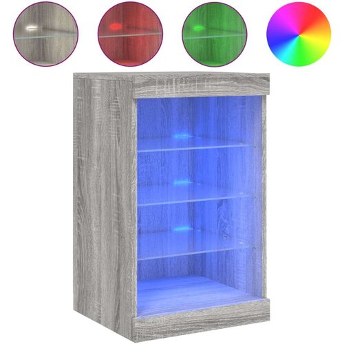  Komoda z LED lučkami siva sonoma 41x37x67 cm, (21010421) Slike
