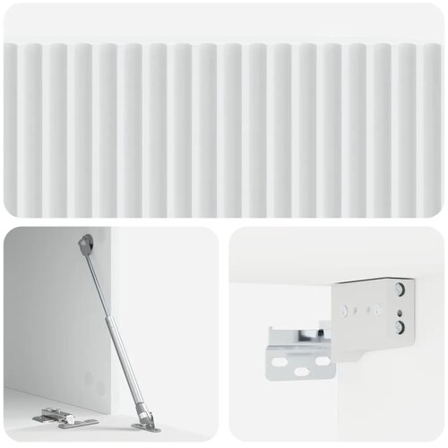  TV ormar za zid Bijela 59 5 x 41 x 30 cm Konstruirano drvo - Bijela 59 5 x 41 x 30 cm Slike