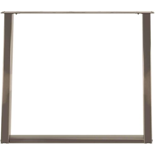 VidaXL Noge za blagovaonski stol U-oblik 2 kom Prirodni čelik 90 x (72-73) cm Čelik - Prirodna 90 x (72-73) cm 1 Slike