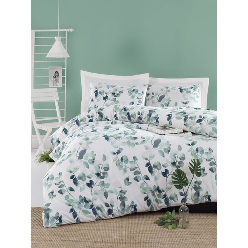 Lessentiel Maison Komplet posteljina Sabine, 200x220 cm, Zelena-Bela Cene
