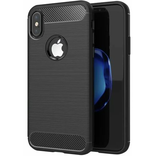  CARBON CASE maskica za iPhone XS crna Cene
