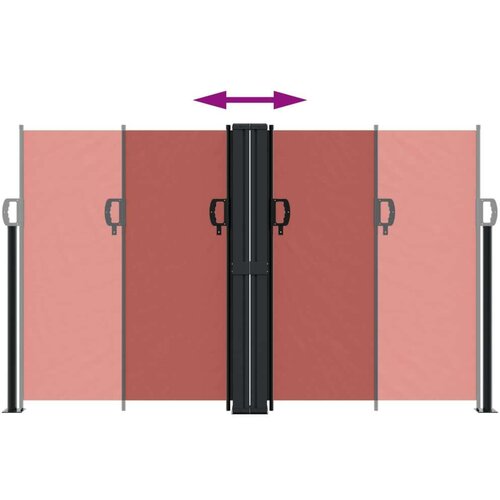  Uvlačiva bočna tenda terakota 140 x 600 cm Slike