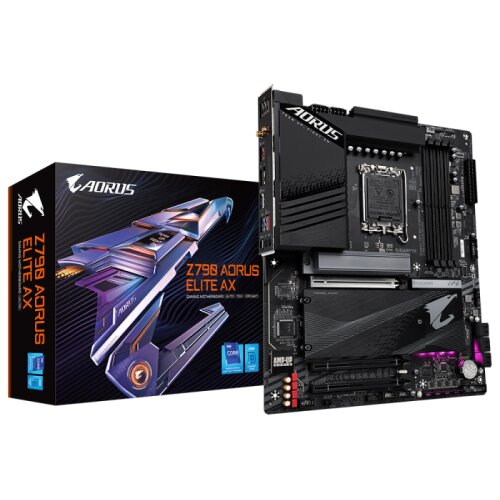 Gigabyte Z790 AORUS ELITE AX, DDR5, SATA3, USB3.2Gen2x2, DP, 2.5GbE, WIFI 6E, LGA1700 ATX Cene