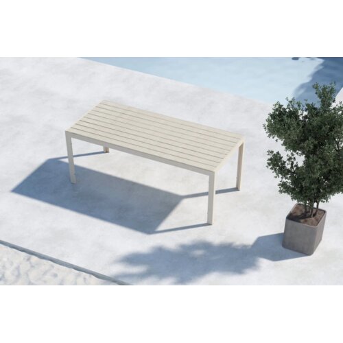 Venture Home Mirko pravokutni vrtni blagovaonski stol 205 &times; 90 cm, bež Cijene