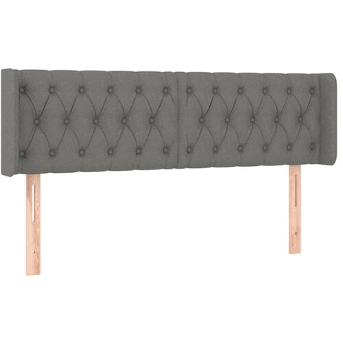 Maison Chic vzglavna omarica - nočna omarica - posteljna omarica z u&scaron;esi temno sivo 163x16x78/88 cm blago, (21710154) Cene
