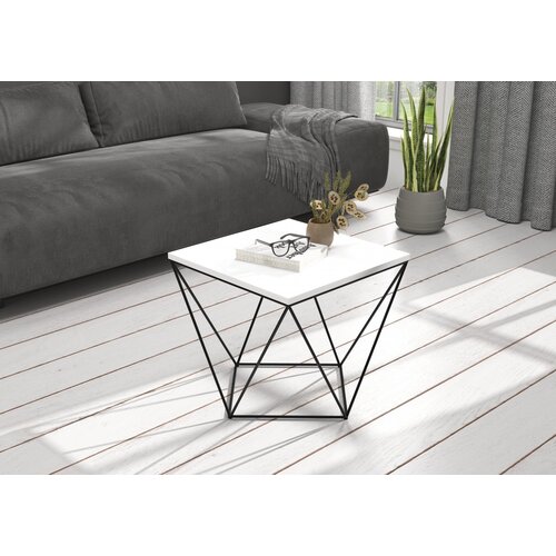 ADRK Moderna kavna mizica DIANA 50x50 - �RNA-BELA Cene