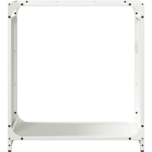  Stalak za drva bijela 60x28x65 cm hladno valjani čelik Slike