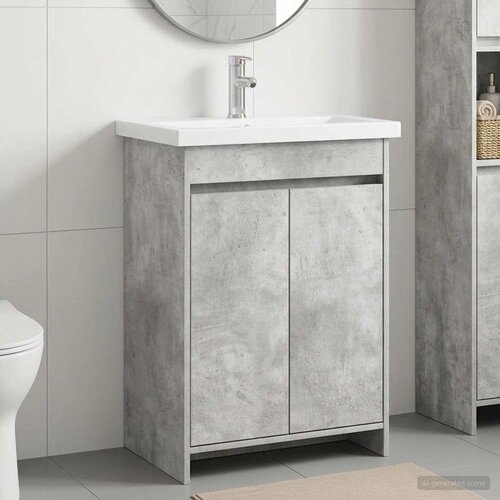  Set namještaja za kupaonicu Betonska siva 81 x 40 x 84,5 cm Cene