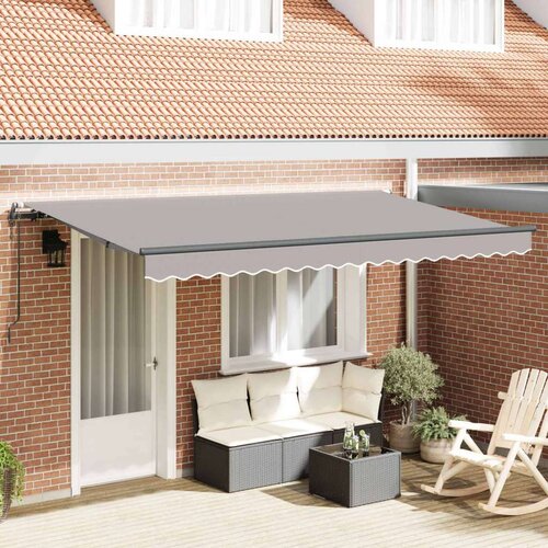 Tenda Svijetlo siva 400 x 200 cm tkanina Cijene